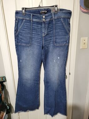 Torrid Distressed Flare Jeans